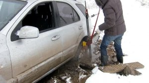 Kia Sorento BL | Киа Соренто - по снегу на грязевой резине /оффроад/offroad/покатушки
