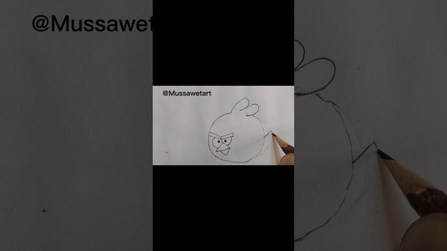 How to draw a cute Angry birds||easy drawing ideas||easy drawing tutorial