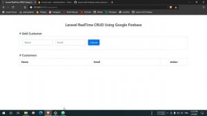 CRUD in Laravel with Firebase Database