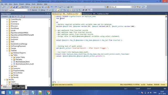 PL/SQL Triggers - CREATE TRIGGER (Transact-SQL) - Triggers SQL Server смотреть онлайн