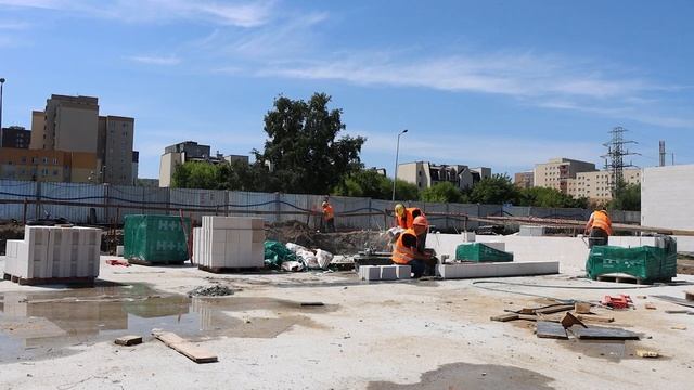 До и После. Каменная кладка. Стройка в Польше. Школа. смотреть онлайн