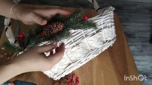 Новогодняя корзина своими руками!