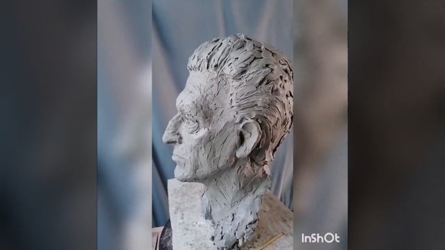 Работа над портретом. Лепка в пластилине.