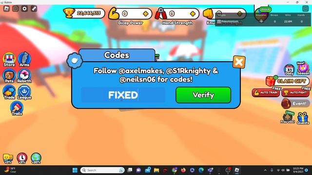 ALL WORKING *NEW* CODES FOR ARM WRESTLE SIMULATOR *GREEK!* Roblox Arm Wrestle Simulator Codes смотреть онлайн