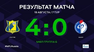 МФЛ. Ростов (Ростов-на-Дону) - Факел (Воронеж). 7-й тур. Группа Б. Обзор