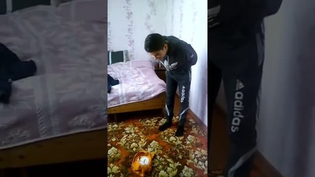 В этом видео вы увидите , как 14 летний мальчик притягивает к своему лицу свою майку. :D смотреть онлайн