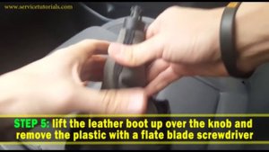 How to remove gear shift knob gaiter boot VW Golf  Mk5, Jetta in 5 simple steps
