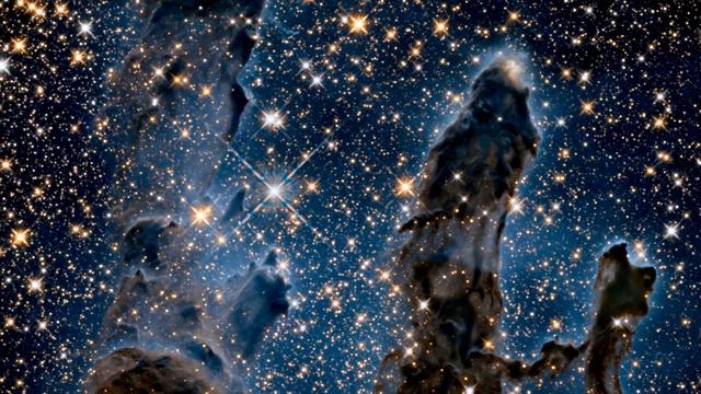Pan over Pillars of Creation — Infrared