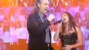 Andrea Bocelli &  Hélène Ségara "Vivo Per Lei" on stage