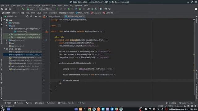 How to Generate QR Code in Android Studio | QR Code Generator Android