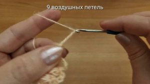 Теплая и уютная шаль крючком пышными столбиками
