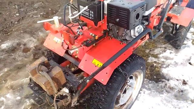 Мотоблок Брайт 135 на колесах на 13 . смотреть онлайн