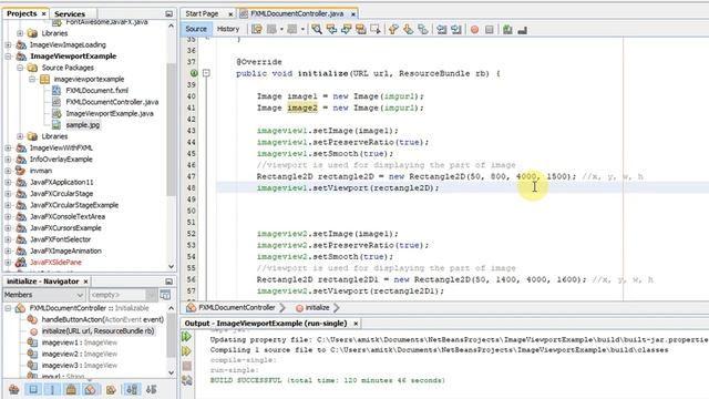 Using Viewport method to Display selected portion of Image in ImageView in JavaFX смотреть онлайн