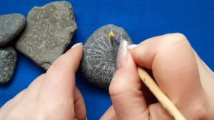 Рисуем на камнях гуашью #мастеркласспорисованию #handmade