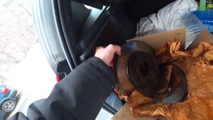 Nissan Terrano/123 тыс.км,меняем тормоза.