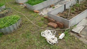 Грядки из плоского шифера. Как легко и быстро сделать.