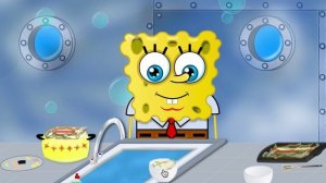 Игры Спанч Боб - Губка моет посуду (SpongeBob washing dishes)