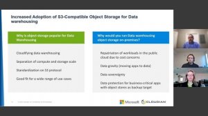 Why is object storage becoming popular for data warehousing?