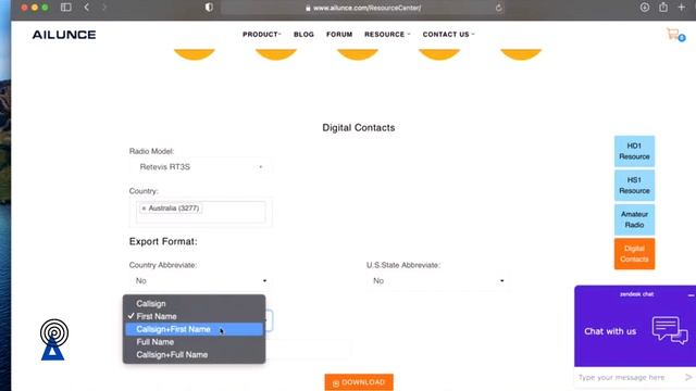 RT3S csv contacts importing to Retevis radio