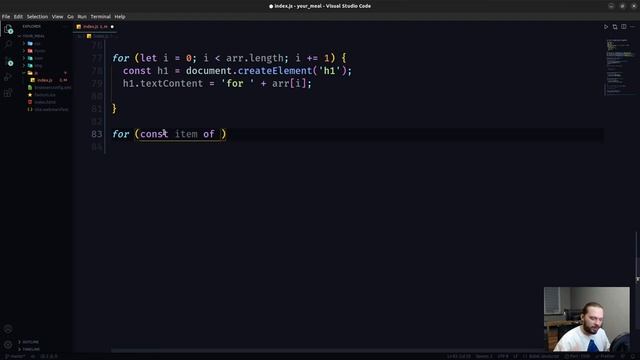 Бесплатный интенсив по JavaScript Сервис заказа бургеров 1 день