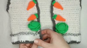 Вязаный костюм зайчика крючком. Что у меня получилось.