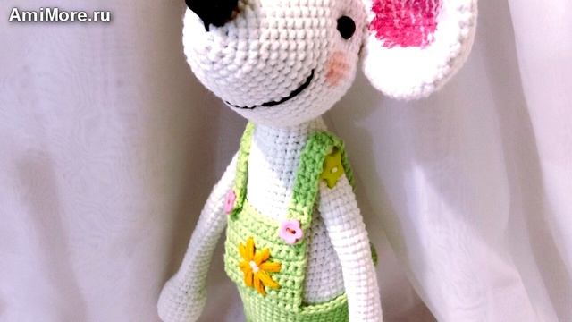 Амигуруми: схема Мышка озорная. Игрушки вязаные крючком - Free crochet patterns.