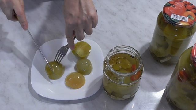 МАРИНОВАННЫЕ Зеленые Помидоры на Зиму,пробуем на вкус. Заготовки на Зиму.Кулинарный Клуб
