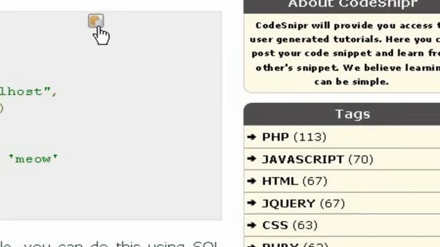Ruby Tutorial :Updating MySQL table data in Ruby