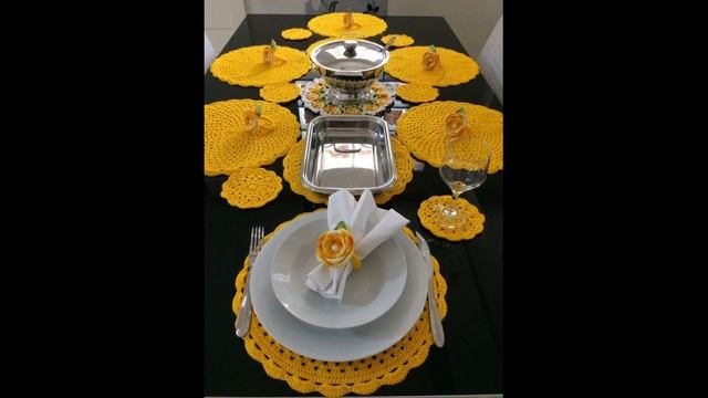 Изысканное оформление стола! Сервировочные салфетки крючком #crochet
