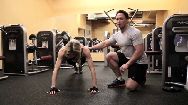 Фитнес для девушек Отжимания Как накачать грудные мышцы 720x540 смотреть онлайн