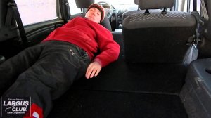 Второй (ровный) пол- органайзер в LADA Largus