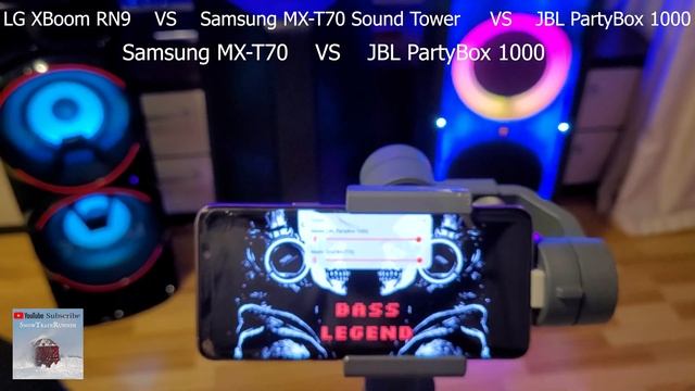 JBL Partybox 1000 VS Samsung MX-T70 VS LG XBoom RN9 - Bass Test at Max Volume - LFM 100% смотреть онлайн