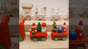 Новогодний поезд игрушка, рождество