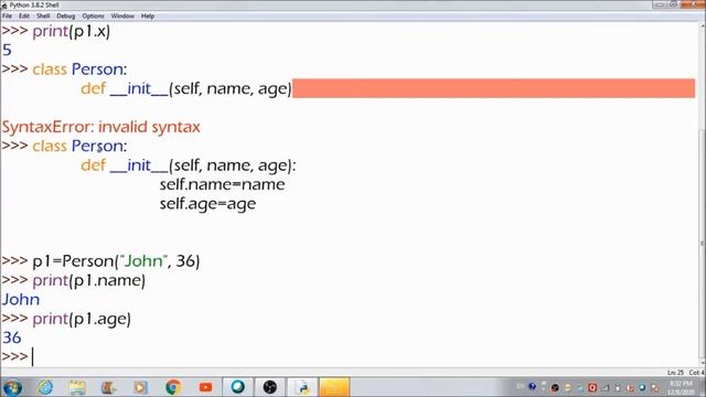 Python Classes and Objects| Python Tutorial -12