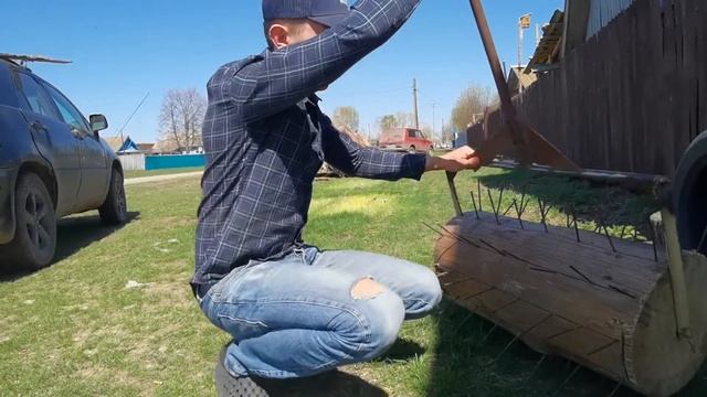Аэратор для газона своими руками