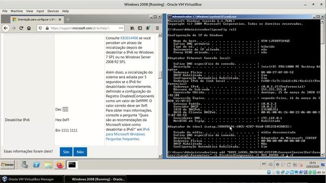 09 - Desabilitando o IPV6 no Windows 2008 смотреть онлайн
