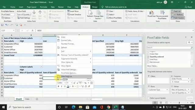 Pivot table for beginners in excel in Hindi || Microsoft excel 2007,2010,2016 ,2019