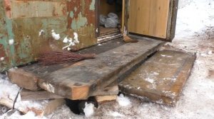 День в тайге.Таежная изба. Таежный быт.