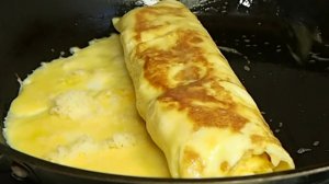Яичный рулет на завтрак