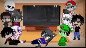 My Au's reacts to Scp 049 vs Scp 106| Моя вселенная реакция на Scp 049 против Scp 106 (gacha club)