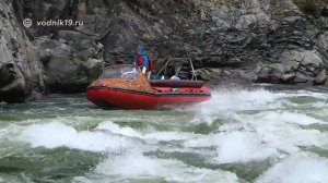 ЭКСТРИМ-САФАРИ по жестким ПОРОГАМ ЕНИСЕЯ. Водометные лодки Фрегат штурмуют горные реки Сибири.