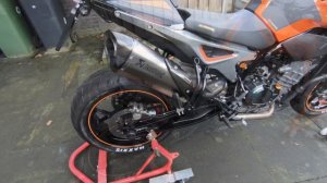 KTM 790 Duke Akrapovic Exhaust Sound With no DB-Killer