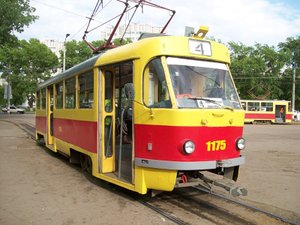 Поездка на трамвае марки Tatra Т3