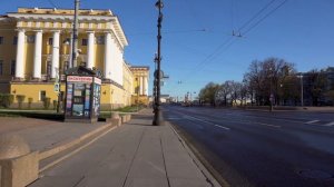 Saint Petersburg City Center, Russia in Quarantine 4k