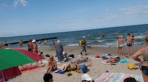 ⛱️🌊Обстановка на пляже🔆 Зеленоградск, море, погода, температура воды и воздуха💯