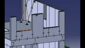 Сборка дома из арболитовых панелей