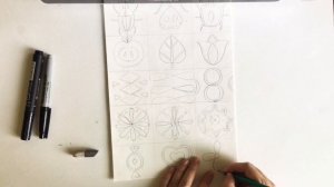 Уроки рисования для старших . Упражнение "симметрия и стилизация".