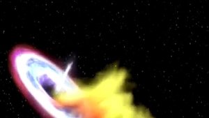 Чёрная дыра поглотила звезду