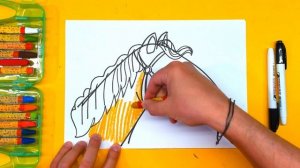 Как нарисовать ГОЛОВУ ЛОШАДИ / учимся рисовать лошадь