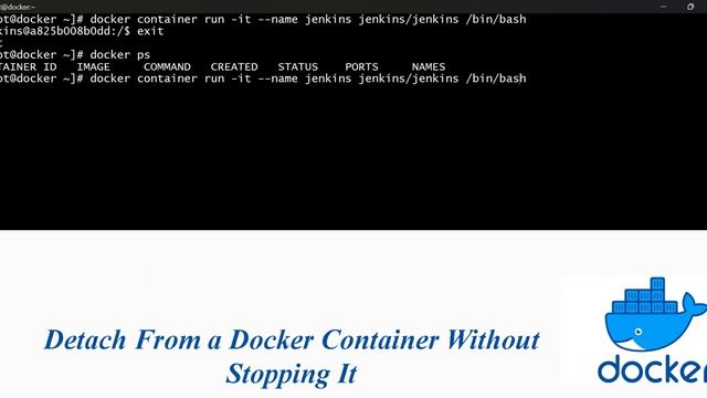 Detach From a Docker Container Without Stopping It смотреть онлайн